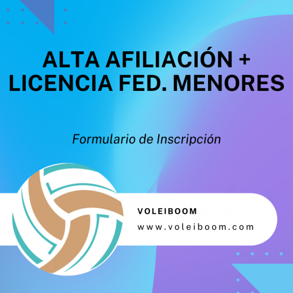 Cuota de Afiliación + licencia federativa menor T. 24/25