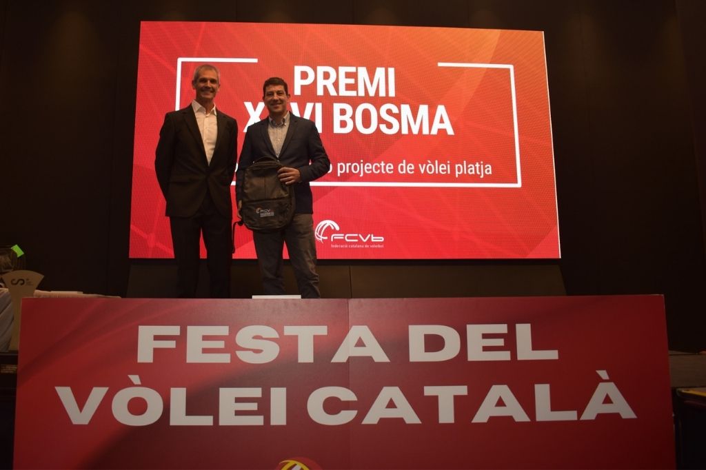 Jordi Serra y Xavi Bosma en la Festa del Vòlei Català